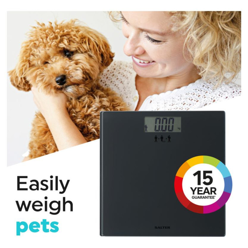 Salter SA00300 GGFEU16 Add and Weigh Scale Black