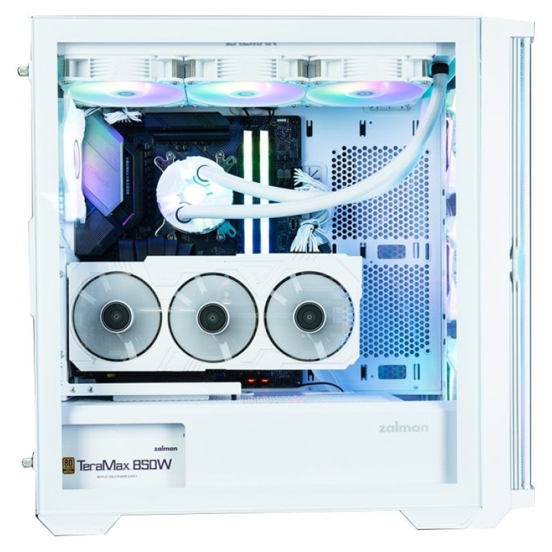 Zalman Z10 DUO  ATX ZM-IF120 x4 White