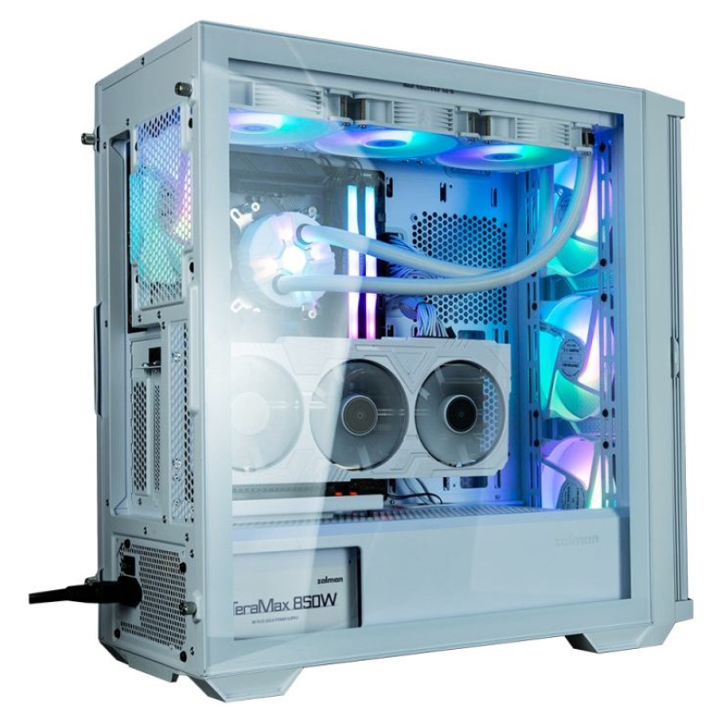 Zalman Z10 DUO  ATX ZM-IF120 x4 White