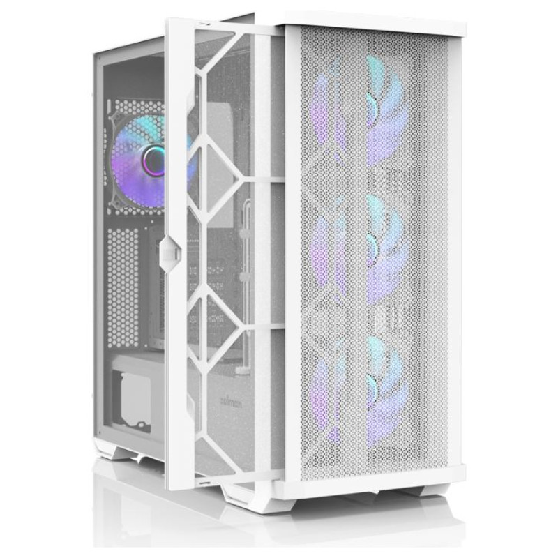 Zalman Z10 DUO  ATX ZM-IF120 x4 White