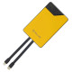 Tellur Power Bank 10000mAh, USB-C + Lightning cables built-in  yellow