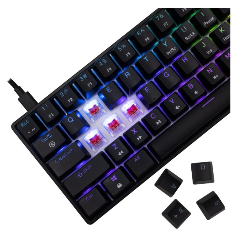 White Shark GK-004111 Shinobi-2 Red switch, Black US