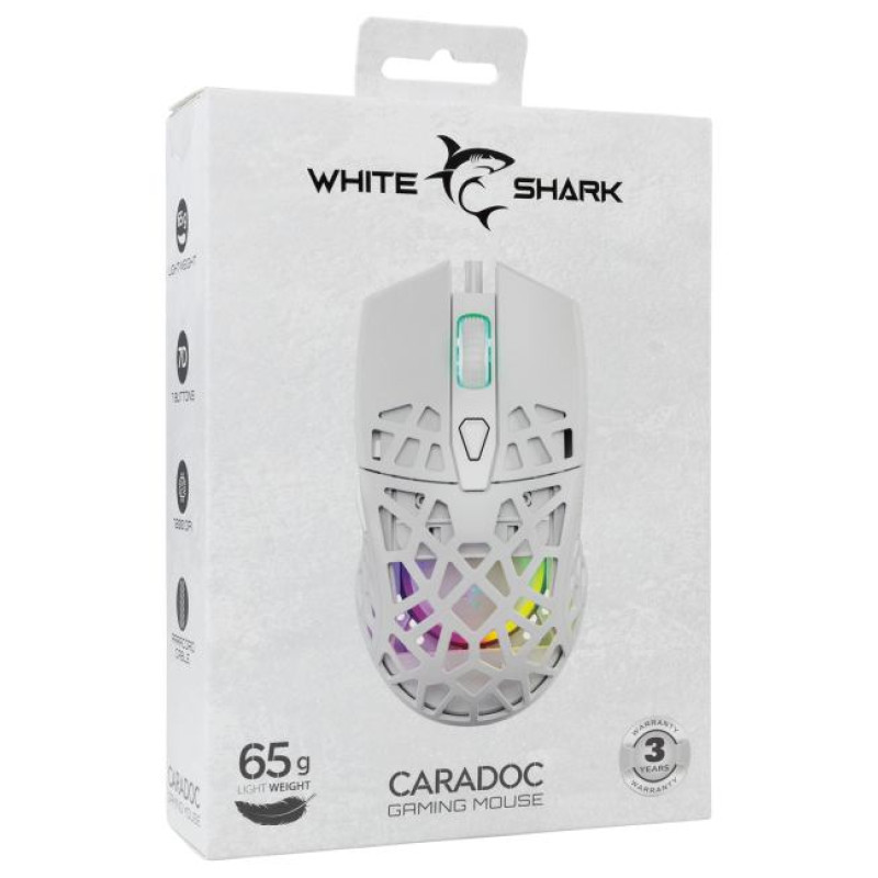 White Shark GM-5018 Caradoc RGB/7200 dpi White