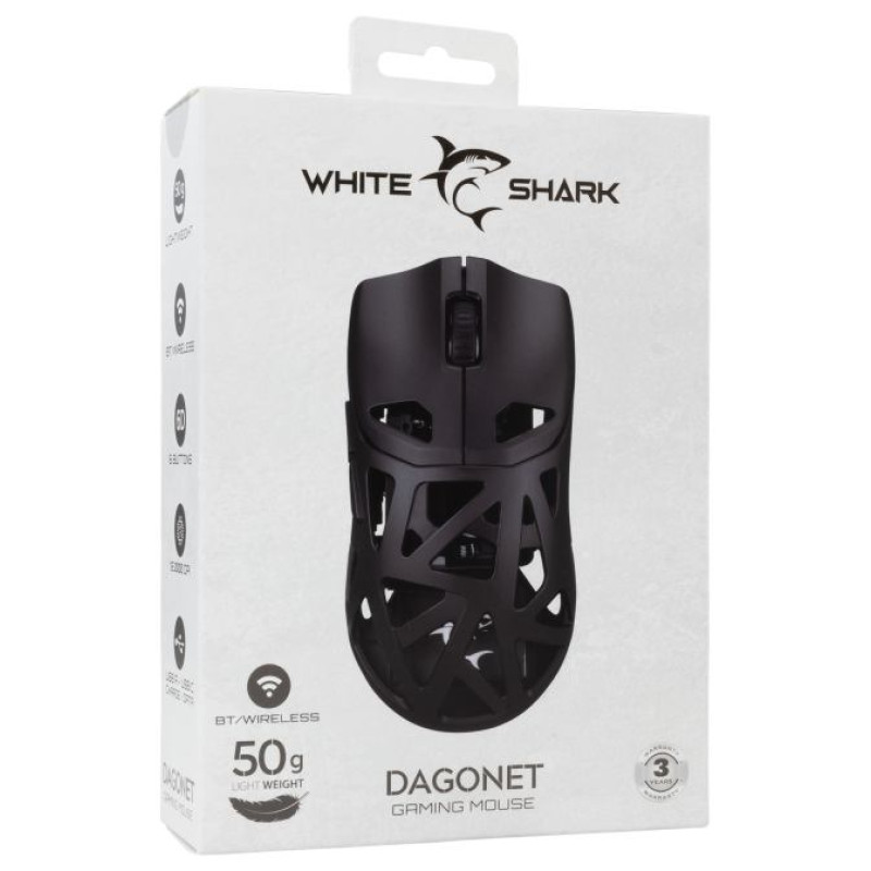 White Shark GM-5019 Dagonet Wireless 24000 dpi Black