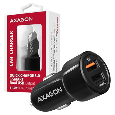 Axagon MOBILE CHARGER CAR USB 2PORT/31.5W PWC-QC5 AXAGON