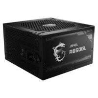 MSI Power Supply|MSI|650 Watts|Efficiency 80 PLUS GOLD|PFC Active|MTBF 1500000 hours|MAGA650GL