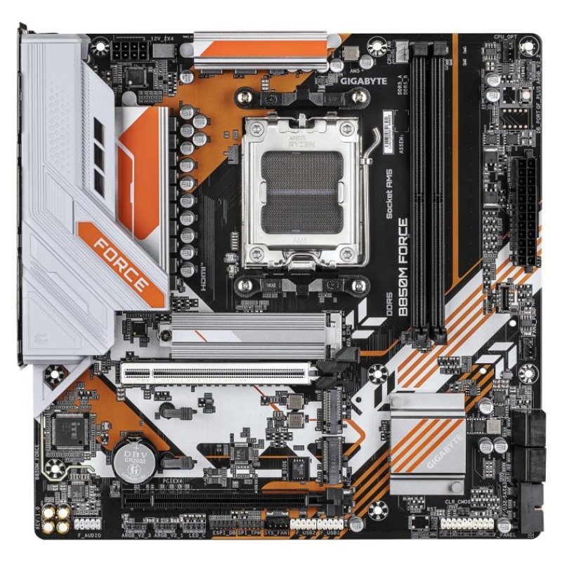 Gigabyte Mainboard|GIGABYTE|AMD B850|SAM5|Micro-ATX|Memory DDR5|Memory slots 2|B850MFORCE
