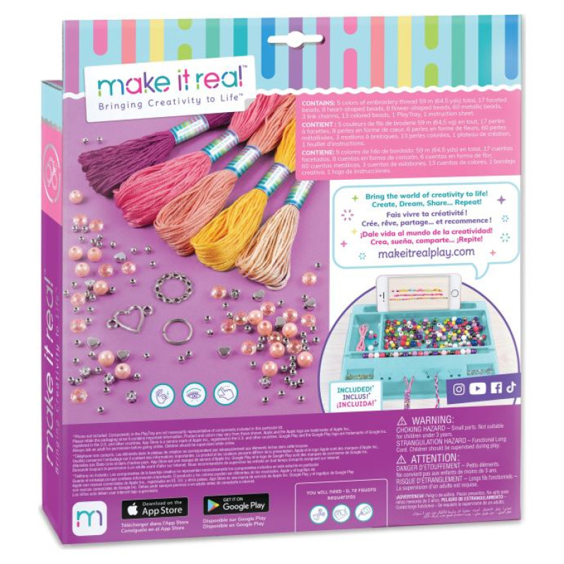 Make It Real Makrame DIY komplekts "Draudzības rokassprādzes"