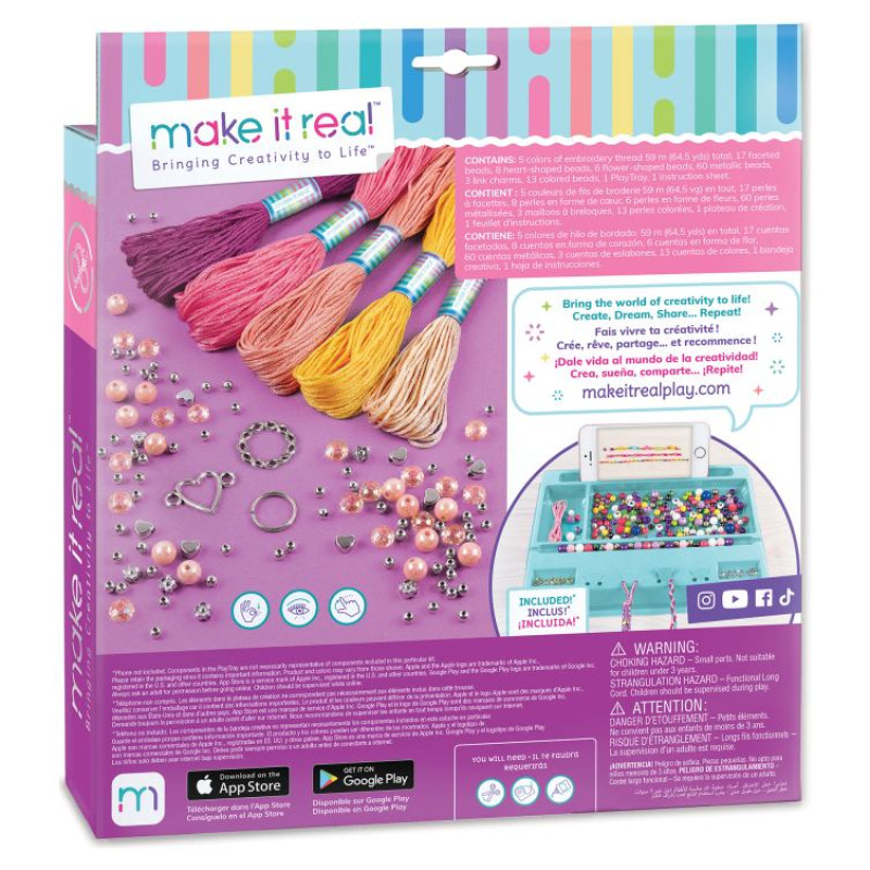 Make It Real Makrame DIY komplekts "Draudzības rokassprādzes"