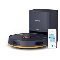 Philips HomeRun 2000. sērijas Putekļsūcējs robots ar mazgāšanas funkciju, tumši zils - XU2100/15