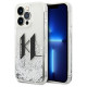 Karl Lagerfeld KLHCP14XLBKLCS iPhone 14 Pro Max 6,7" srebrny/silver hardcase Liquid Glitter Big KL