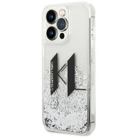 Karl Lagerfeld KLHCP14XLBKLCS iPhone 14 Pro Max 6,7" srebrny/silver hardcase Liquid Glitter Big KL