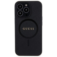 Guess GUHMP13LPSAHMCK case for iPhone 13 Pro / 13 - black Saffiano MagSafe
