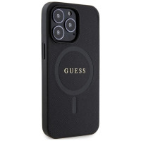 Guess GUHMP13LPSAHMCK case for iPhone 13 Pro / 13 - black Saffiano MagSafe