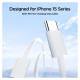 Joyroom Ben Series S-A45 USB-C / USB-C 60W Cable 1m - White
