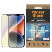 Panzerglass Ultra-Wide Fit Antibacterial Tempered Glass with Blue Light Filter and Positioner for iPhone 14/13 Pro/13