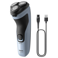 Philips Shaver Series 3000X, Wet& Dry skuveklis (lādējams), zils - X3003/00