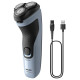 Philips Shaver Series 3000X, Wet& Dry skuveklis (lādējams), zils - X3003/00