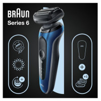 Braun Series 6 skuveklis AutoSense, zils - 61-B1500s