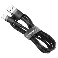 Baseus Cafule USB-A / Lightning 2.4A QC 3.0 cable 0.5 m - black-gray