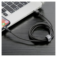 Baseus Cafule USB-A / Lightning 2.4A QC 3.0 cable 0.5 m - black-gray