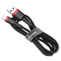 Baseus Cafule USB-A / Lightning 1.5A QC 3.0 cable 2 m - black and red