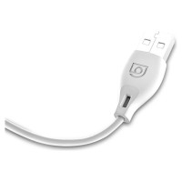 Dudao cable micro USB cable 2.4A 2m white (L4M 2m white)