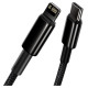 Baseus CATLWJ-A01 Lightning - USB-C PD 20W 480Mb/s 2m cable - black