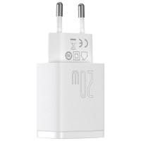 Baseus Compact fast charger USB / USB Type C 20W 3A Power Delivery Quick Charge 3.0 white (CCXJ-B02)