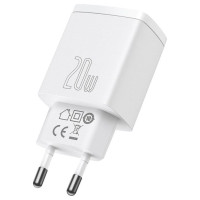 Baseus Compact fast charger USB / USB Type C 20W 3A Power Delivery Quick Charge 3.0 white (CCXJ-B02)