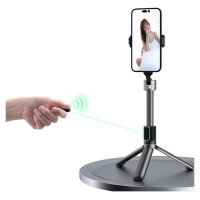 Dudao Selfie stick / telescopic pole with tripod Dudao F18B - black