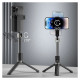 Dudao Selfie stick / telescopic pole with tripod Dudao F18B - black