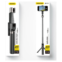Dudao Selfie stick / telescopic pole with tripod Dudao F18B - black