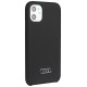Audi Silicone Case iPhone 12/12 Pro 6.1" black/black hardcase AU-LSRIP12P-Q3/D1-BK