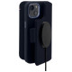 Decoded Detachable Wallet Case Leather with MagSafe with Flip for iPhone 14 Plus - Navy Blue