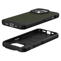 UAG Metropolis LT MagSafe case for iPhone 15 Pro - green Kevlar