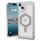 UAG Plyo MagSafe case for iPhone 15 Plus - transparent and silver