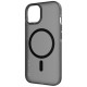 Decoded Transparent Grip Case with MagSafe for iPhone 15 - gray and black