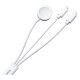 Joyroom S-IW007 3-in-1 cable USB-A magnetic charger - Lightning 1.2m - white