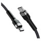 Wozinsky WNBCC1 USB-C / USB-C PD 65W cable 1 m - black