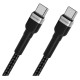 Wozinsky WNBCC1 USB-C / USB-C PD 65W cable 1 m - black
