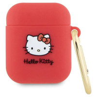 Hello Kitty Silicone 3D Kitty Head case for AirPods 1/2 - fuchsia