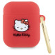 Hello Kitty Silicone 3D Kitty Head case for AirPods 1/2 - fuchsia