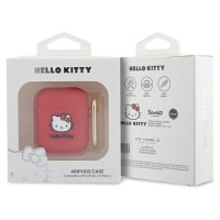 Hello Kitty Silicone 3D Kitty Head case for AirPods 1/2 - fuchsia