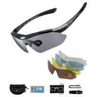 Rockbros 10003 polarized cycling glasses - black