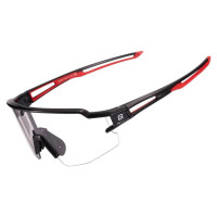 Rockbros 10173 photochromic UV400 cycling glasses - black and red