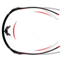 Rockbros 10173 photochromic UV400 cycling glasses - black and red