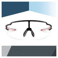 Rockbros 10173 photochromic UV400 cycling glasses - black and red