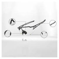 Rockbros 10173 photochromic UV400 cycling glasses - black and red