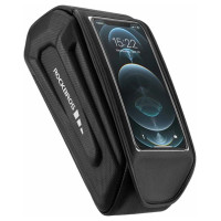 Rockbros 30120064001 waterproof frame bicycle bag with phone cover - black